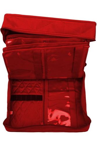 CA880R - Red - Quilter's Project Bag  - Open