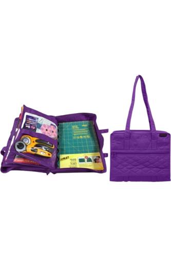 Quilter’s Project Bag with 19 Pockets - Craft Bag Organizer